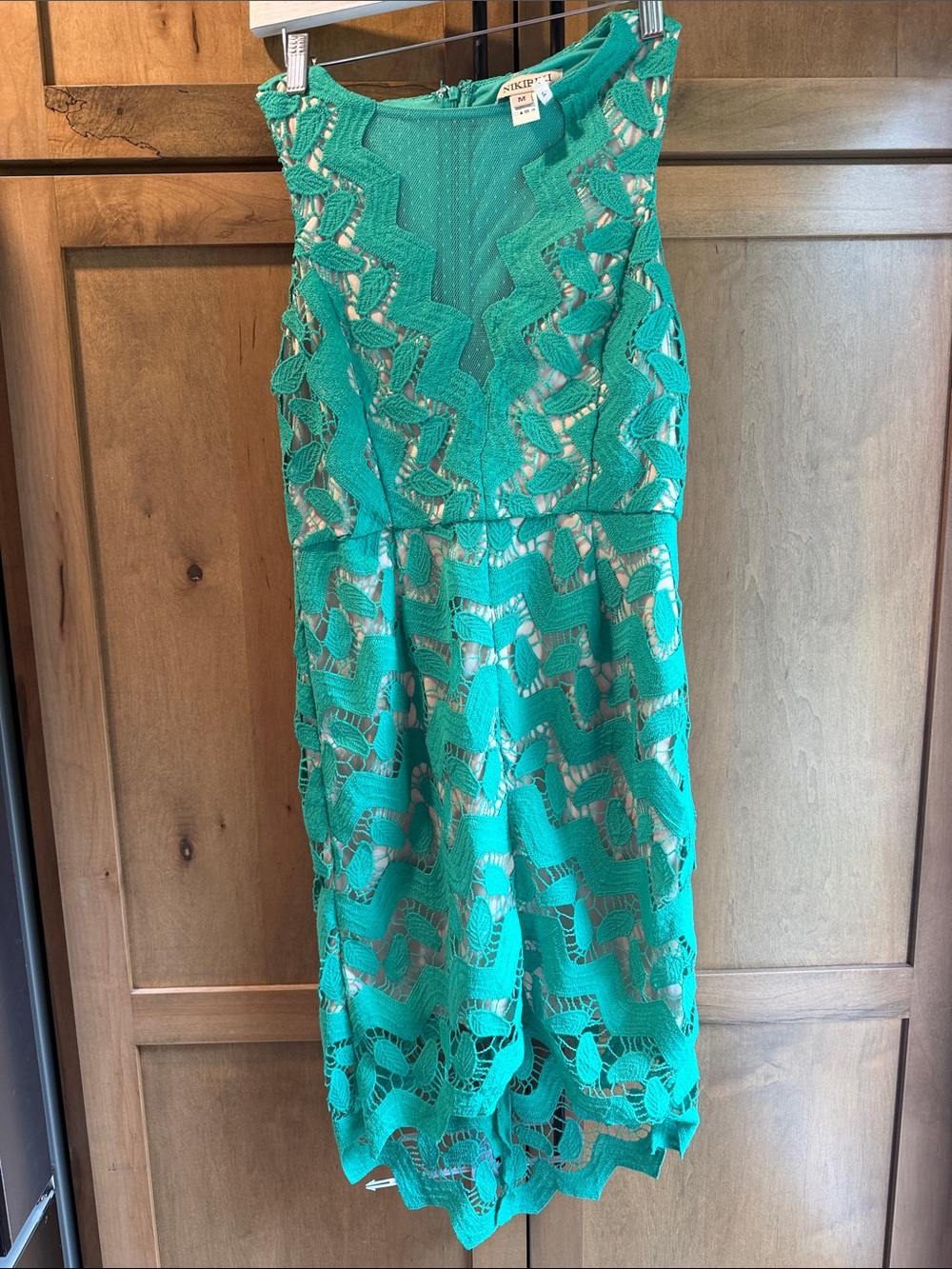 Nikibiki Teal Lace Sleeveless Dress